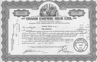 Item #19-7760 Certificate of 100 Authorized Capital 5,000,000 Shares of the Par Value of One...