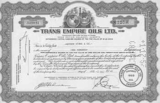 Item #19-7761 Certificate of 100 Authorized Capital 5,000,000 Shares of the Par Value of One...
