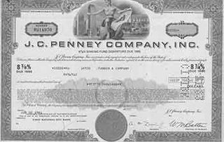 Item #19-7769 8 7/8% Sinking Fund Debenture Due 1995. Inc J. C. Penny Company