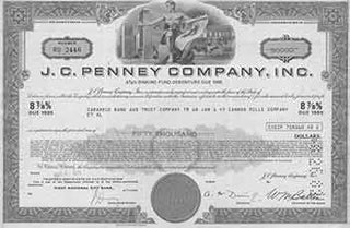 Item #19-7770 8 7/8% Sinking Fund Debenture Due 1995. Inc J. C. Penny Company