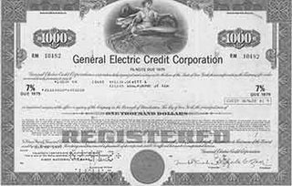 Item #19-7779 7% Note Due 1979. General Electric Credit Corporation