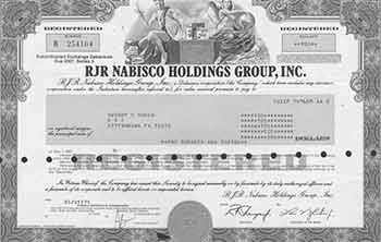 RJR Nabisco Holdings Group, Inc - Subordinated Exchange Debenture Due 2007, Series A.