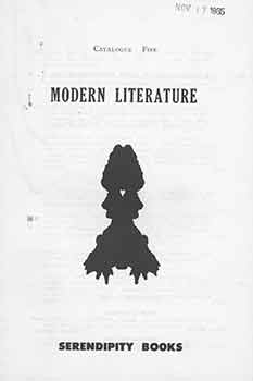 Item #19-7901 Serendipity Books Catalogue Five: Modern Literature. 100 listings. Serendipity...