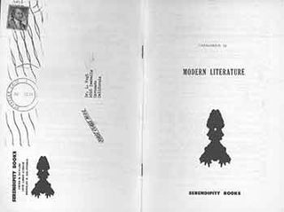 Item #19-7906 Serendipity Books Catalogue Fourteen: Modern Literature. 1800 listings. Serendipity...