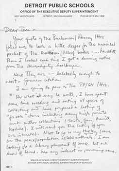 Item #19-7925 Signed letter from Richard [Levey?], Office of the Executive Deputy Superintendent...