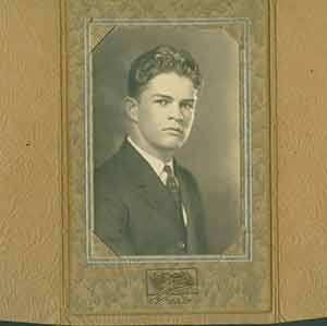 Item #19-7950 Portrait of a young man. Frank A. Free Srudio