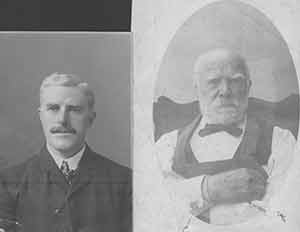 Item #19-7951 Portraits of older man, younger man. Unknown