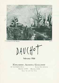 Item #19-7990 Brochure No. 4, for Dauchot Exhibition, February 1966. Ltd Edgardo Acosta Gallery