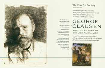 The Fine Art Society - Invitation Card to Private View and Book Launch: George Clausen and the Picture of English Rural Life. October 9, 2012