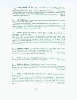 Item #19-8022 Original typescript/corrected proof of Serendipity Books’ Catalog 45 before...