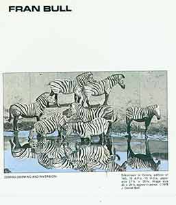 Item #19-8066 Zebras (Seeming and Inversion). Fran Bull, artist