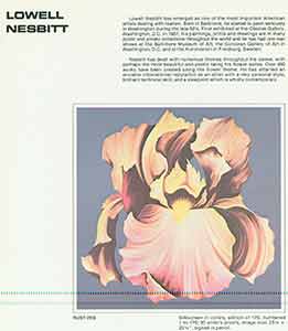 Item #19-8125 Rust Iris. Lowell Nesbitt, artist