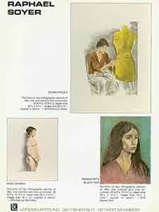 Item #19-8141 “Seamstress II”, “Nude Woman” and “Woman with Black Hair.”. Raphael...