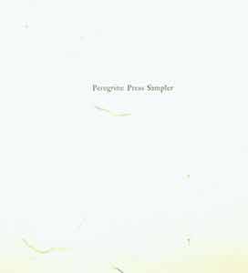 Item #19-8155 Peregrine Press Sampler, cover. Henry Evans