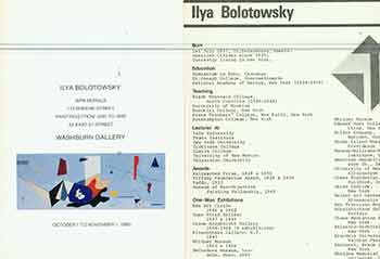 Item #19-8176 Dossier on Ilya Bolotowsky. Ilya Bolotowsky.