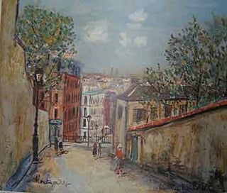 Item #19-8192 Rue Du Mont-Cenis A Montmartre. Maurice Utrillo