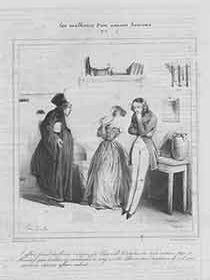 Item #19-8257 “L’affaire prend une bonne tournure...,” plate no. 7 from the “Les Malheurs...
