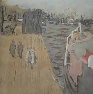 Item #19-8383 Le Pouliguen, le Cargo a quai. Edouard Vuillard