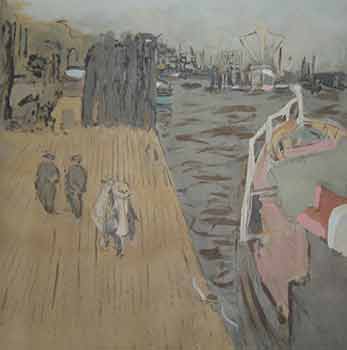 Item #19-8383 Le Pouliguen, le Cargo a quai. Edouard Vuillard.