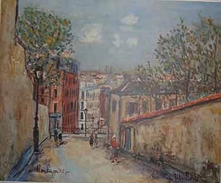 Item #19-8417 Rue Du Mont-Cenis A Montmartre. Maurice Utrillo