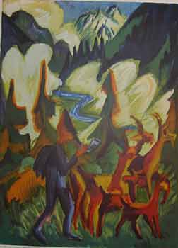 Item #19-8638 Hirte mit Ziegen am Morgen, 1918. E. L. Kirchner
