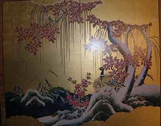 Item #19-8643 Couple of Wild Ducks in a Snow Landscape with Bird. 18th Century Japanese Painter
