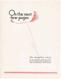 Item #19-8667 “On The Next Few Pages: The Complete Story of An Amazing New Magazine is Set...