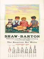 Item #19-8672 “Great Deeds are Born in Dreams,” large advertising poster with calendar. R....