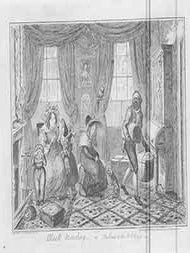 Item #19-8689 “Black Monday, or The End of the Holidays.”. George Cruikshank
