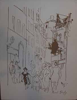 Item #19-8725 Paris Street Scene, Silk Screen. Raoul Dufy.
