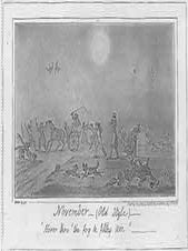 Item #19-8780 ‘November_(Old Style)_’Hover thro’ the fog & filthy air.”. George Cruikshank