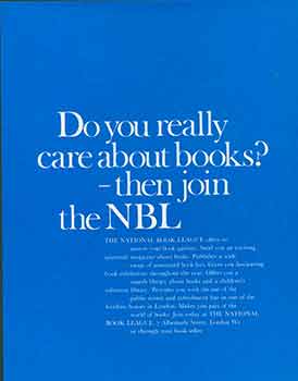 Item #19-8859 Do You Really Care About Books? (Exhibition Poster). National Book League