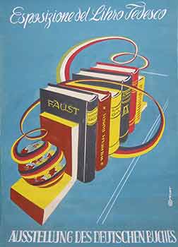 Item #19-8938 Esposizione del Libro Tedesco. (Exhibition Poster). O. Breuer