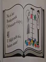 Item #19-8955 Nu is het Boekenweek. U blijft toch niet buiten staan? (Exhibition Poster). 20th...