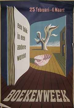 Item #19-8969 Boekenweek. (Exhibition Poster). Jan Bons
