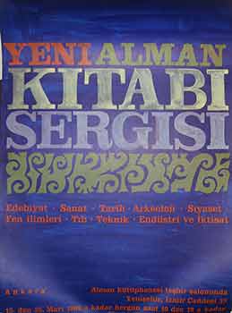 Item #19-9031 Yeni Alman Kitabi Sergisi. (New German Book Exhibition). (Exhibition Poster). 20th...