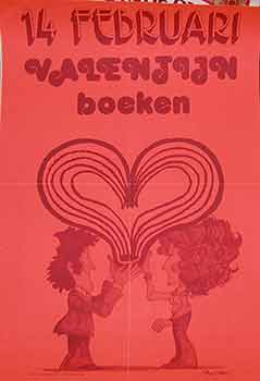 Item #19-9115 14 Februari. Valentijn Boeken. (Exhibition Poster). Leo Fabri