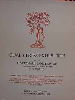 Item #19-9160 Cuala Press Exhibition, 12 - 30 June 1973. (Exhibition Poster). National Book League