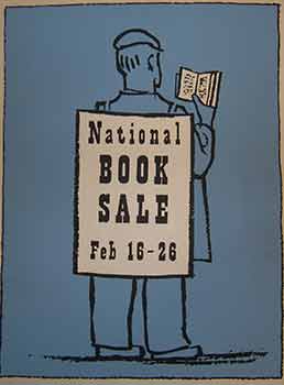 Item #19-9194 National Book Sale Feb 16 - 26. (Exhibition Poster). 20th Century American Artist