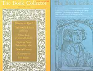 Item #19-9401 The Book Collector, Volume 38, Nos. 2-3, Summer + Autumn 1989. Nicolas Barker