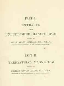 Item #19-9404 The Scientific Papers of John Couch Adams, Volume 2. Early edition. John Couch...