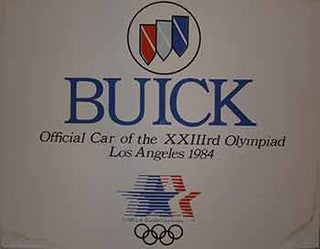 Item #19-9421 Official Car of the XXIIIrd Olympiad. Buick