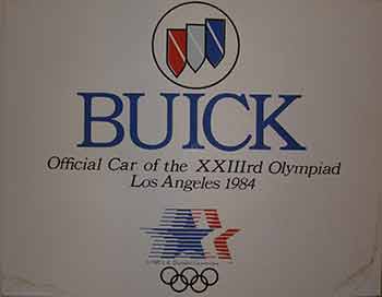 Item #19-9421 Official Car of the XXIIIrd Olympiad. Buick.