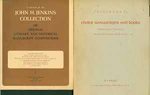 Item #19-9462 Lot of Book and Manuscript Catalogs: Choice Manuscripts and Books Outstanding for...