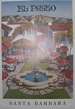 Item #19-9529 El Paseo Santa Barbara. (Poster). Martin Murphy, Illust