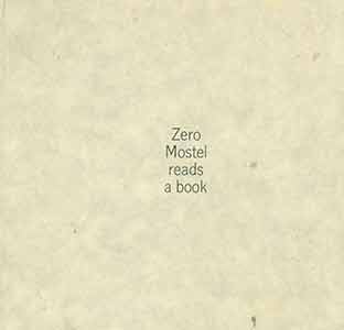 Frank, Robert (photog.); - Zero Mostel Reads a Book. First Edition