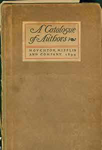 Item #19-9586 A Catalogue of Authors. Riverside Press, pub