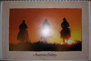 Item #19-9593 American Cowboy. (Poster). David R. Stoecklein, Photo.