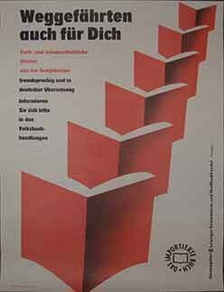 Item #19-9605 Weggef&auml;hrten auch f&uuml;r Dich. Das Importierte Buch. (Poster). Adolph.