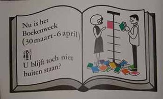 Item #19-9637 Nu is het Boekenweek. U blijft toch niet buiten staan? (Poster). 20th Century Dutch...